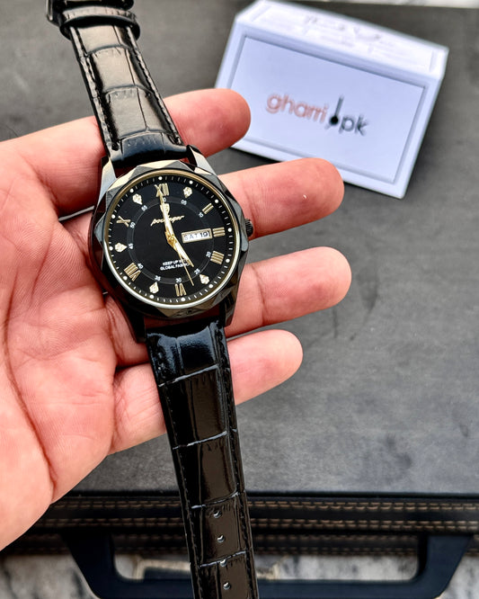 Poedagar OctaPrime series - High Grade Leather Strap - Ultra Premium Finish