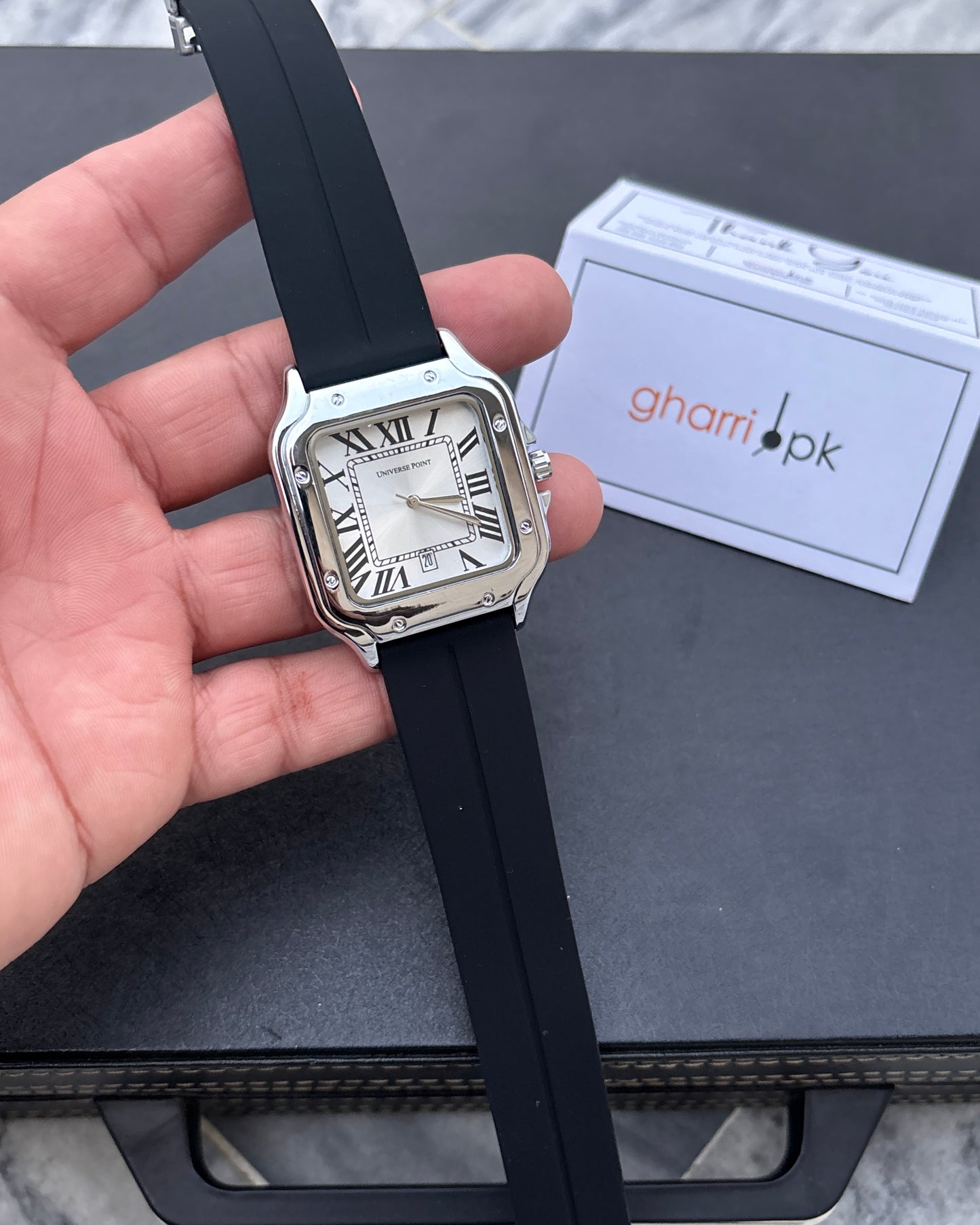 Retro Roman - With Date- Limited Edition Magnet Strap series - High Quality Ultra Comfortable Straps & Finish