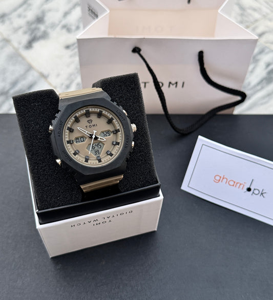 Rugged Edition - TOMI Dual Time Flagship Model - Water Resistant Durable & Comfortable Straps