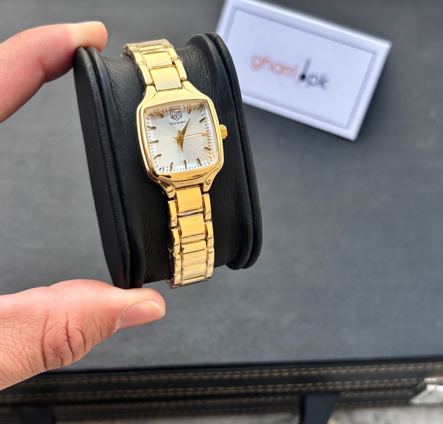 SquareAura - Original True Worth - Elegant & Premium - With Free Mystery Jewelry Box
