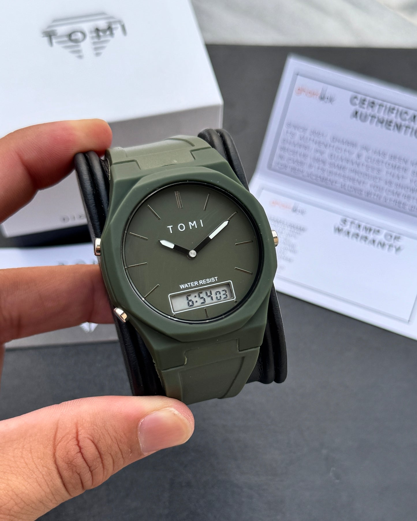 Pro 1.0 Edition - Latest TOMI Dual Time Model - Water Resistant Durable & Comfortable Straps