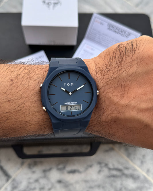 Pro 1.0 Edition - Latest TOMI Dual Time Model - Water Resistant Durable & Comfortable Straps