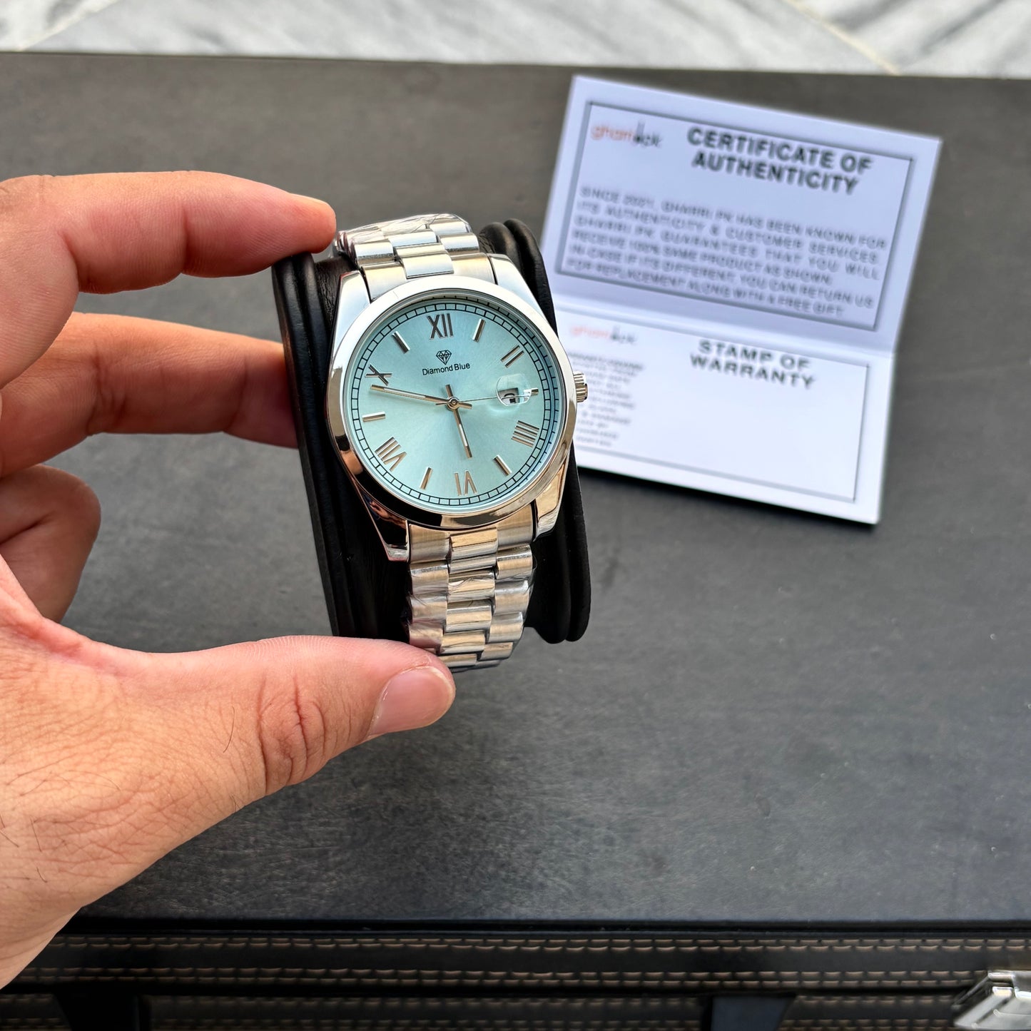 Premium Grade Quality - Business Class Series 2.0 - Solid Chain & Lock - Original Diamond Blue