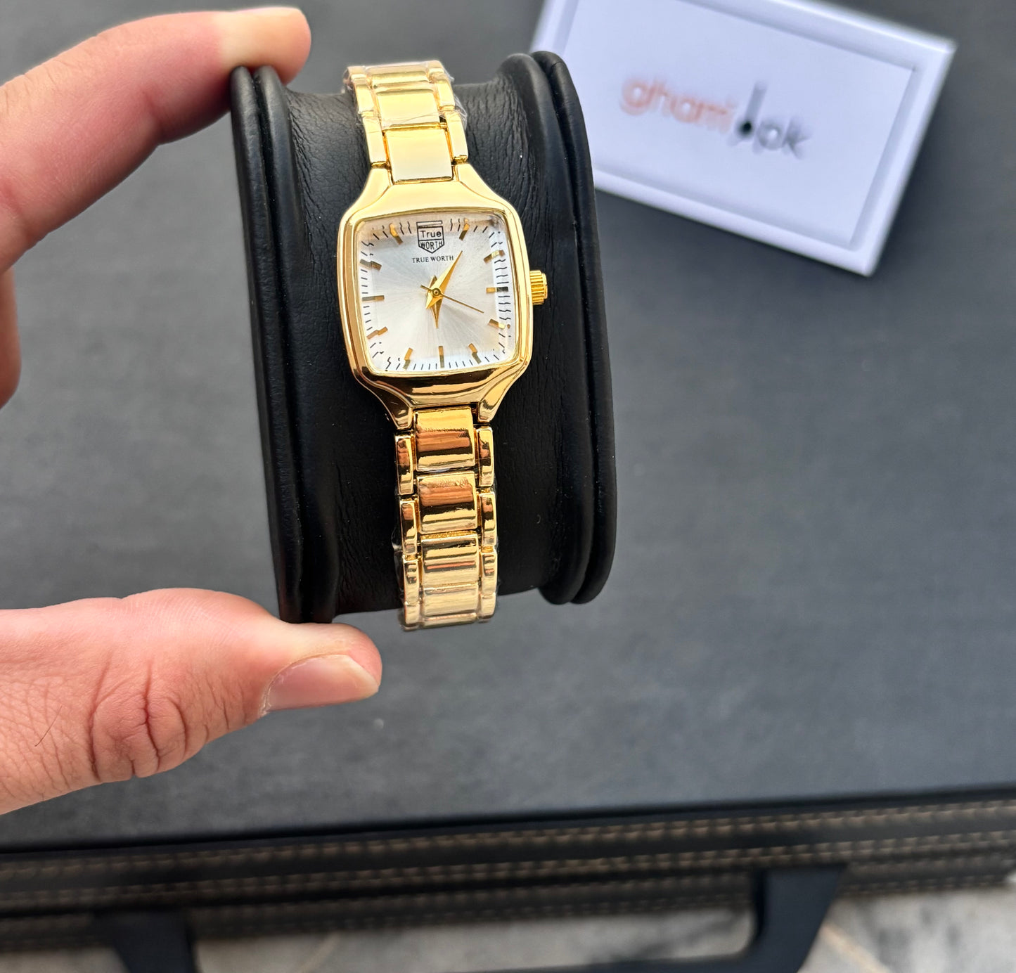 SquareAura - Original True Worth - Elegant & Premium - With Free Mystery Jewelry Box