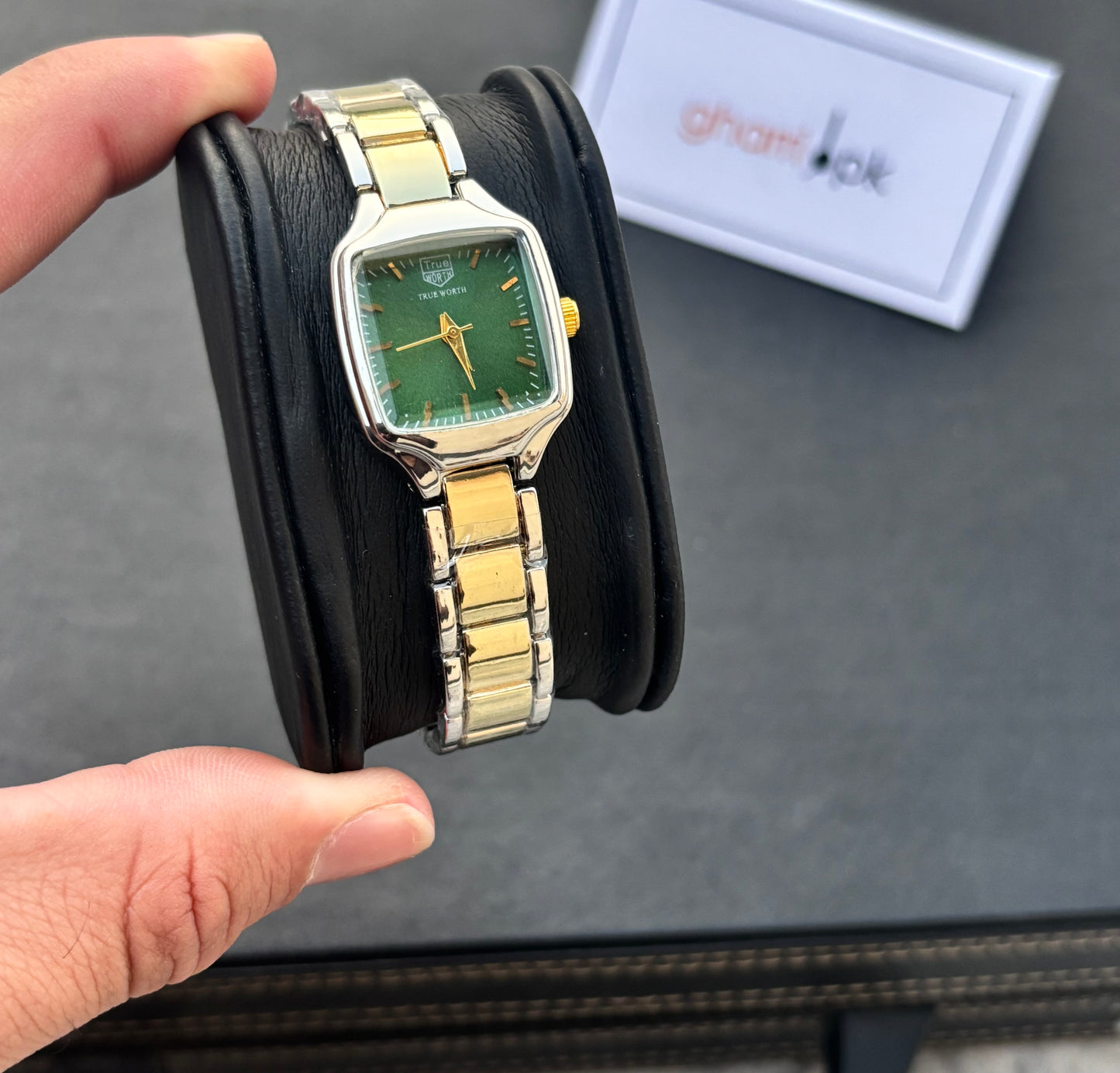 SquareAura - Original True Worth - Elegant & Premium - With Free Mystery Jewelry Box