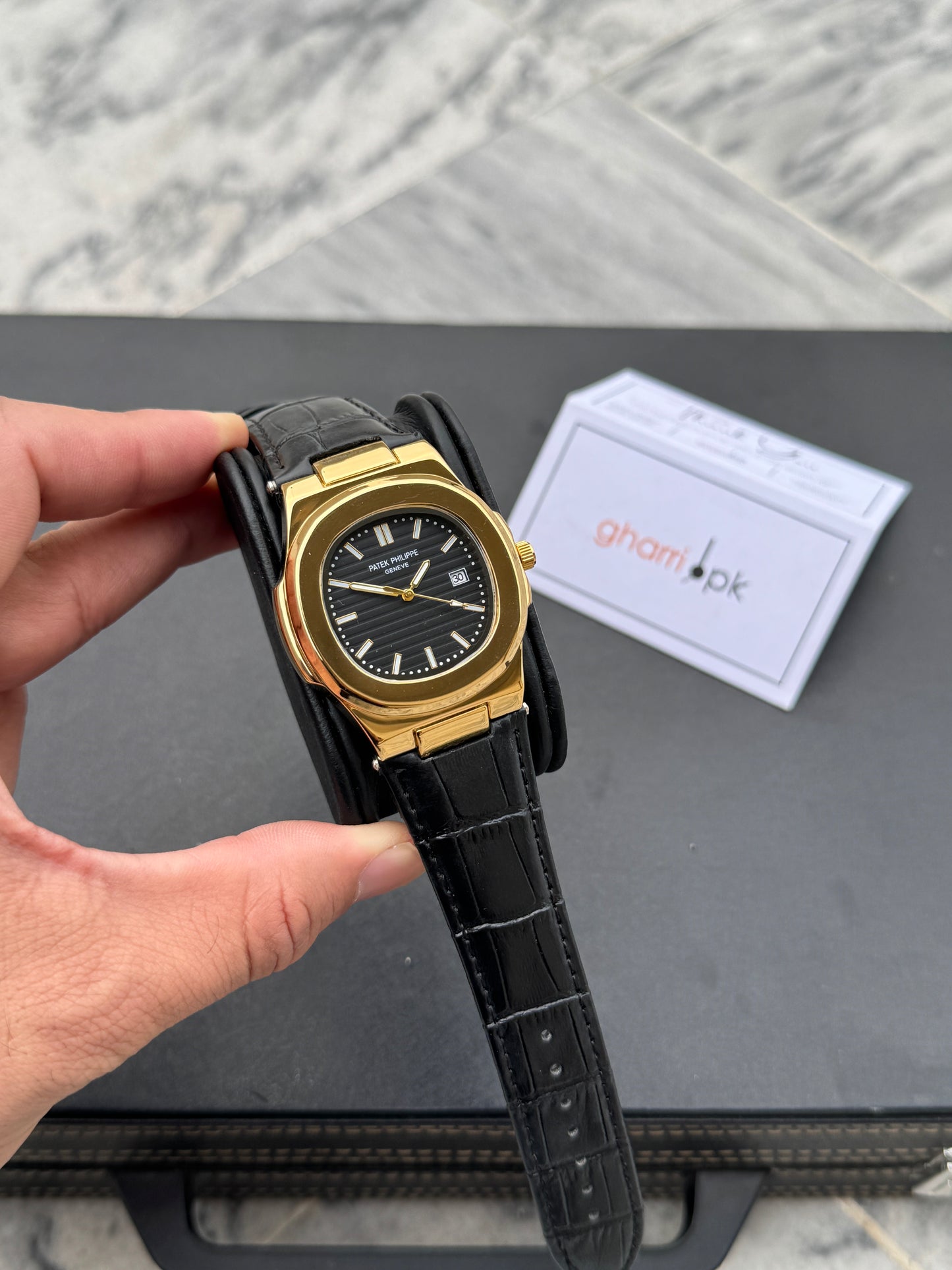 Patek phillipe- High Grade Leather Strap - Ultra Premium Finish