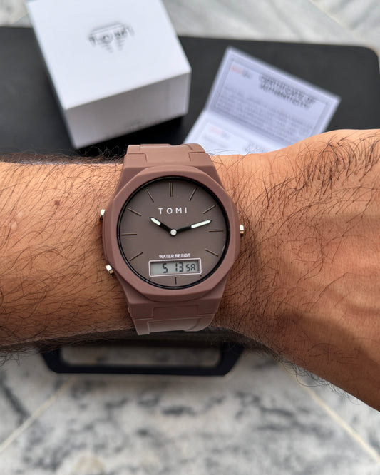 Pro 1.0 Edition - Latest TOMI Dual Time Model - Water Resistant Durable & Comfortable Straps