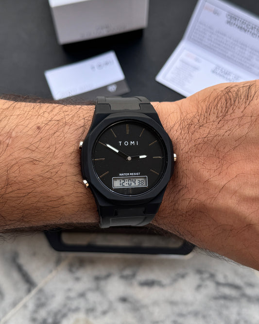Pro 1.0 Edition - Latest TOMI Dual Time Model - Water Resistant Durable & Comfortable Straps