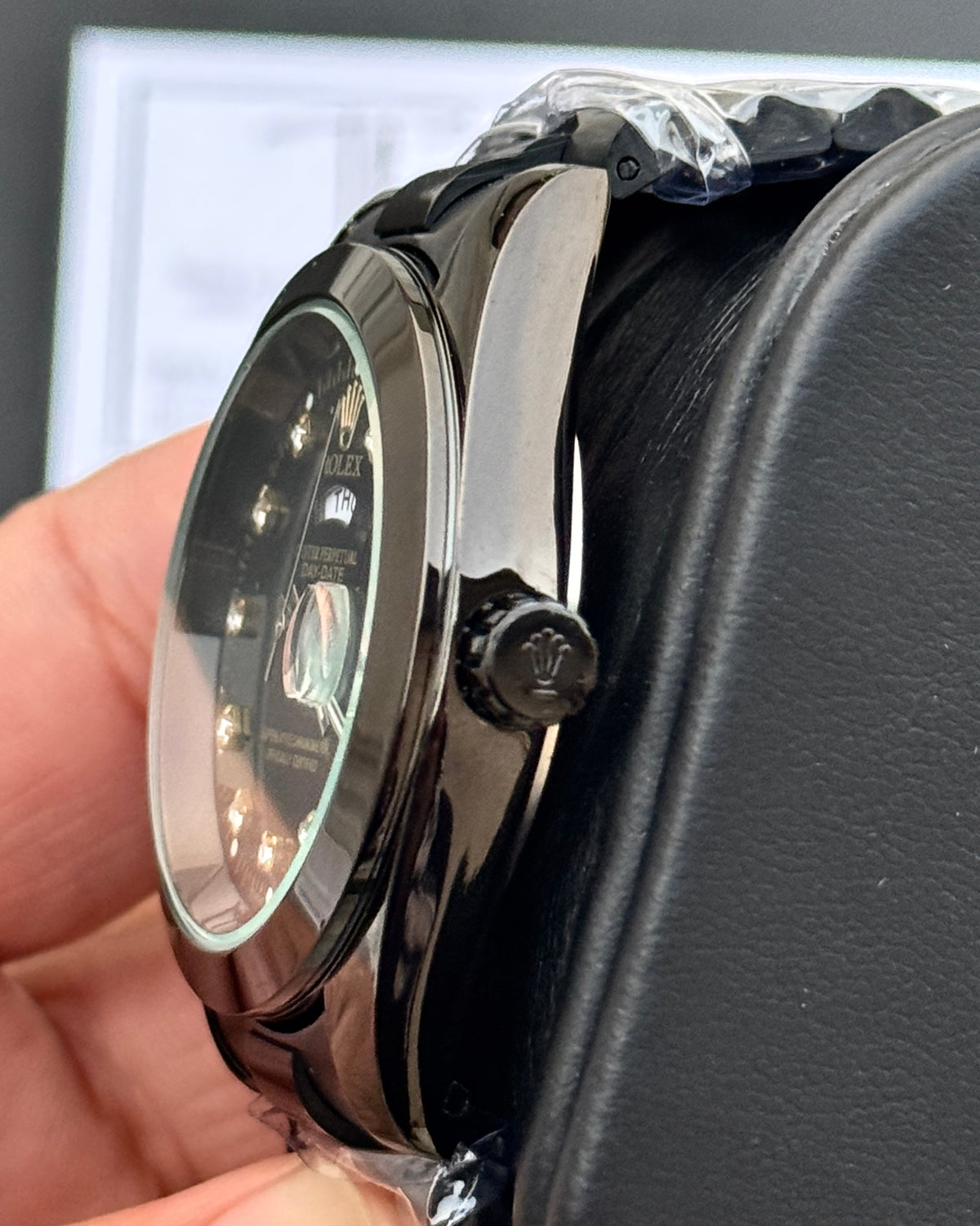 Sapphire Black Master Clone Watch - RLX Series - Mineral glass - Ultra premium chain & Lock