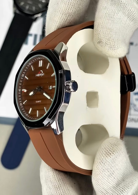 Octa Brown- Ultra Comfortable & Durable Straps - High Quality Magnet Lock