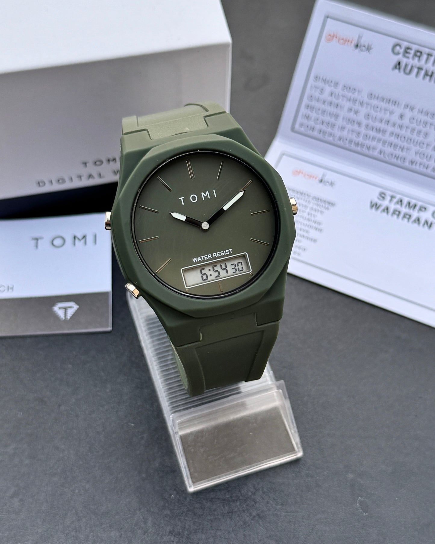 Pro 1.0 Edition - Latest TOMI Dual Time Model - Water Resistant Durable & Comfortable Straps