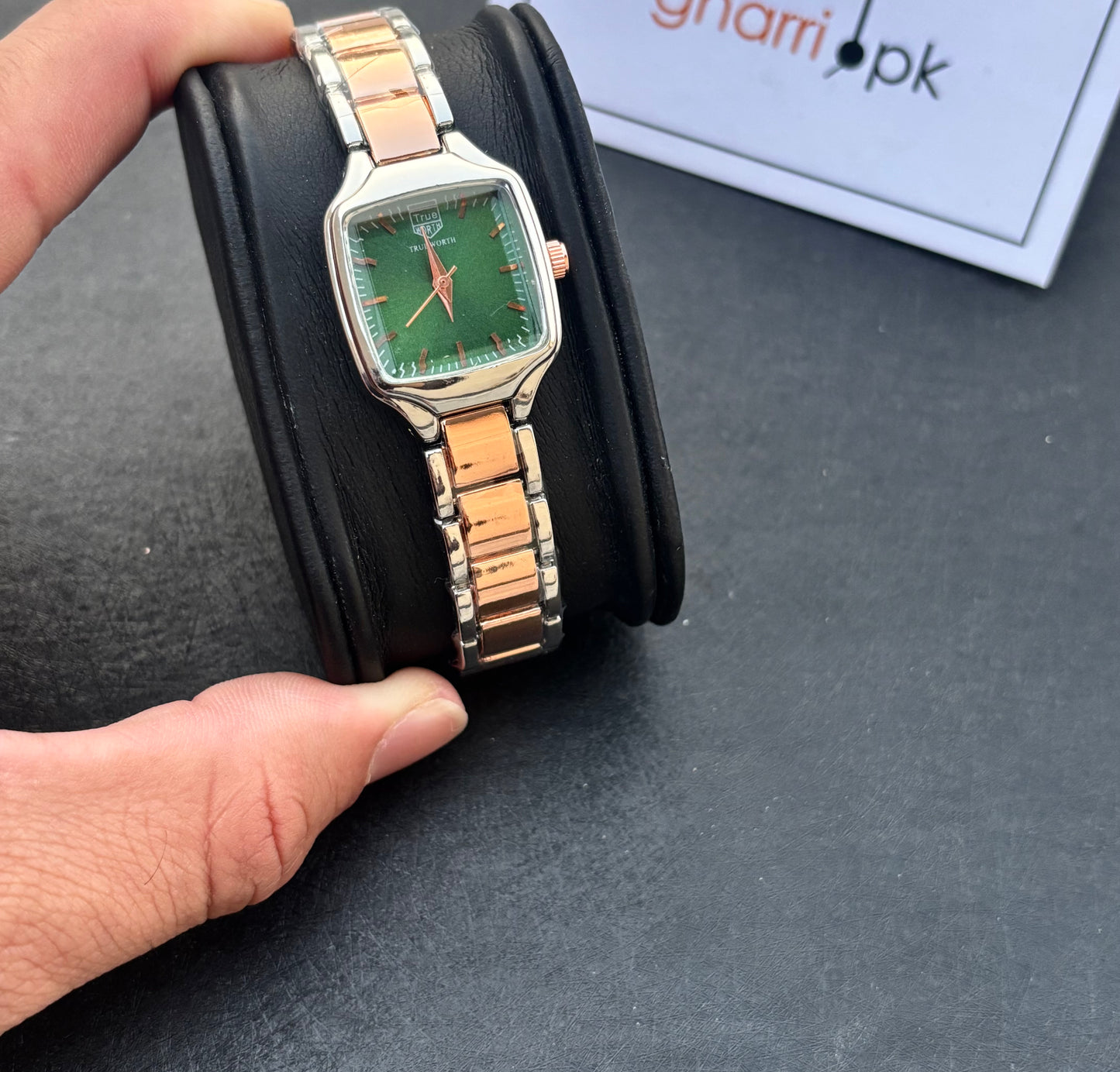 SquareAura - Original True Worth - Elegant & Premium - With Free Mystery Jewelry Box