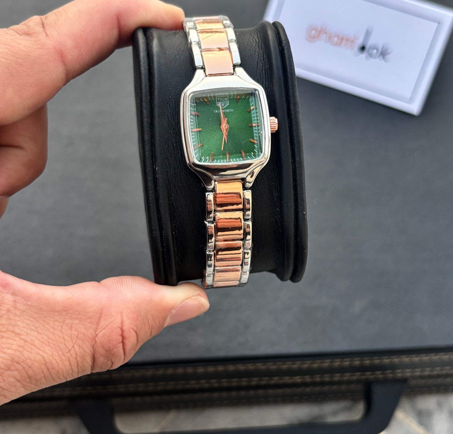 SquareAura - Original True Worth - Elegant & Premium - With Free Mystery Jewelry Box