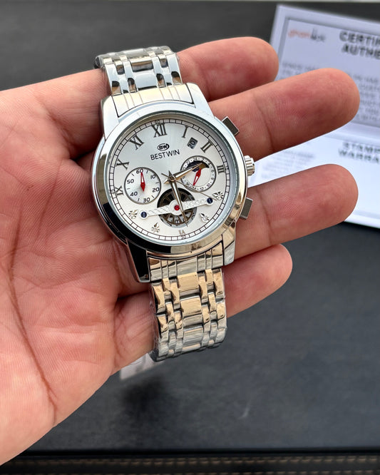 Limited Edition Series - Ultra High Quality Chain & Lock - Original BESTWIN - Full Chronograph