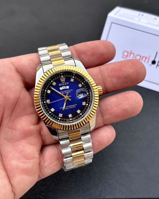 Luxury Oyster Edition - RLX Series - Heavy & Composed Chain - Crystal Finish