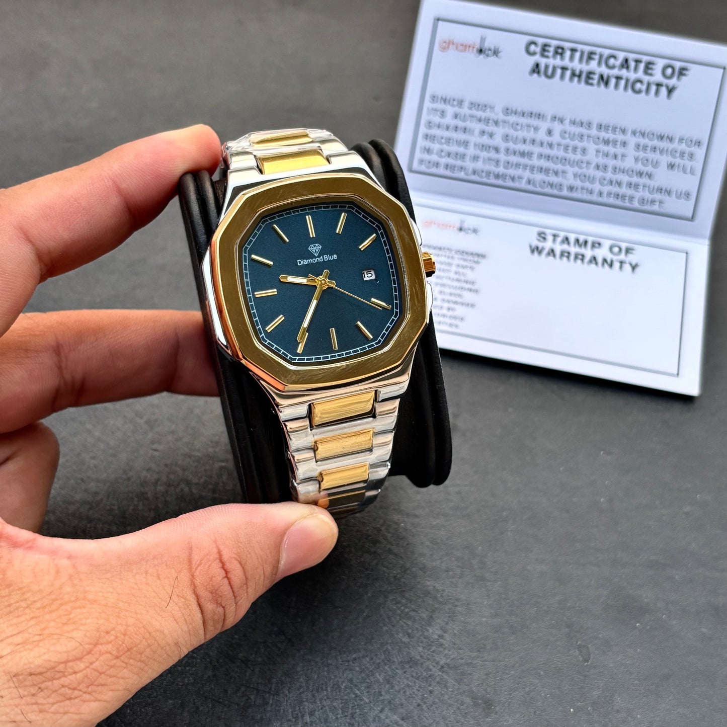 Premium Grade Quality - Business Class Series - Solid Chain & Lock - Original Diamond Blue