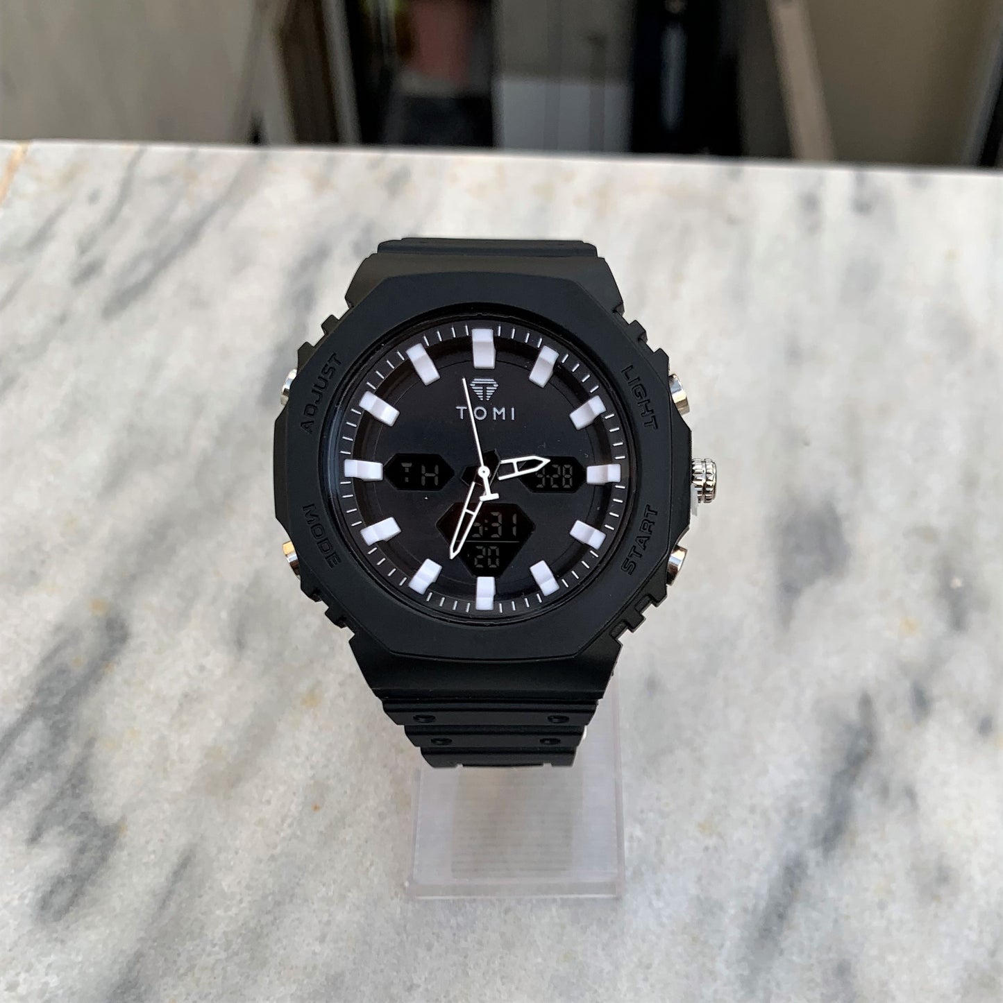 Rugged Edition - TOMI Dual Time Flagship Model - Water Resistant Durable & Comfortable Straps