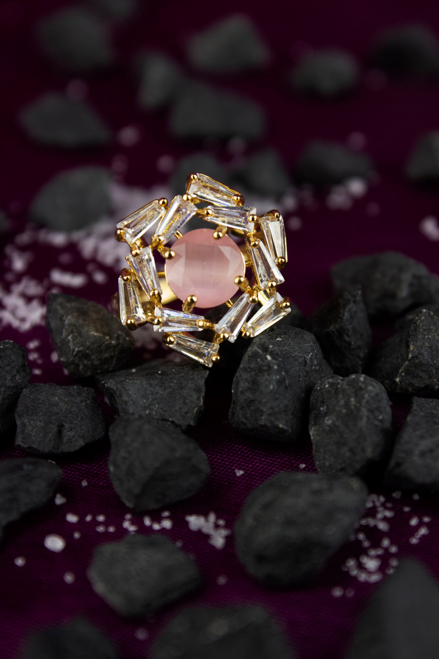 Signature Diamond cut Ring - One Carat Gold Plated
