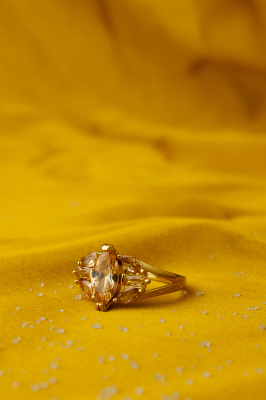 Special Design Ring - One Carat Gold Plated