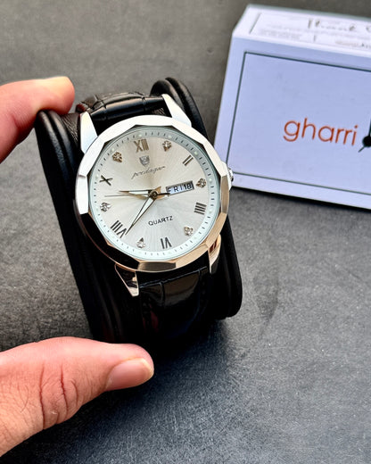 Poedagar OctaPrime series - High Grade Leather Strap - Ultra Premium Finish