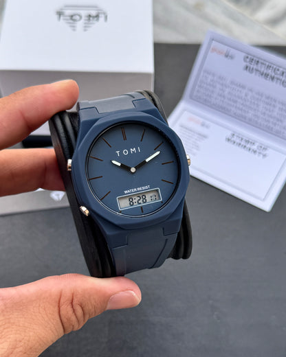 Pro 1.0 Edition - Latest TOMI Dual Time Model - Water Resistant Durable & Comfortable Straps