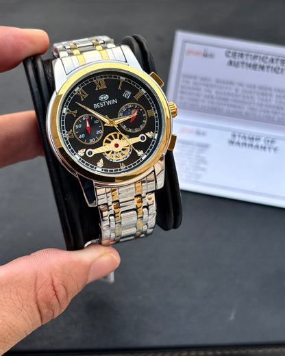 Limited Edition Series - Ultra High Quality Chain & Lock - Original BESTWIN - Full Chronograph