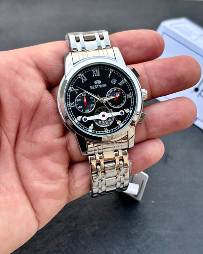 Limited Edition Series - Ultra High Quality Chain & Lock - Original BESTWIN - Full Chronograph