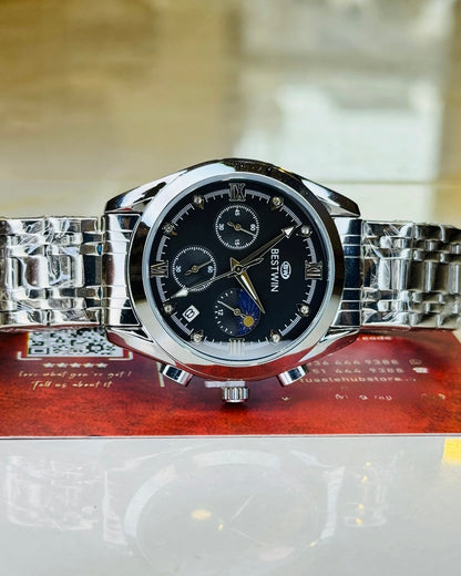 Original BESTWIN - High Grade Heavy Weight Series - Mineral glass - Full Chronograph