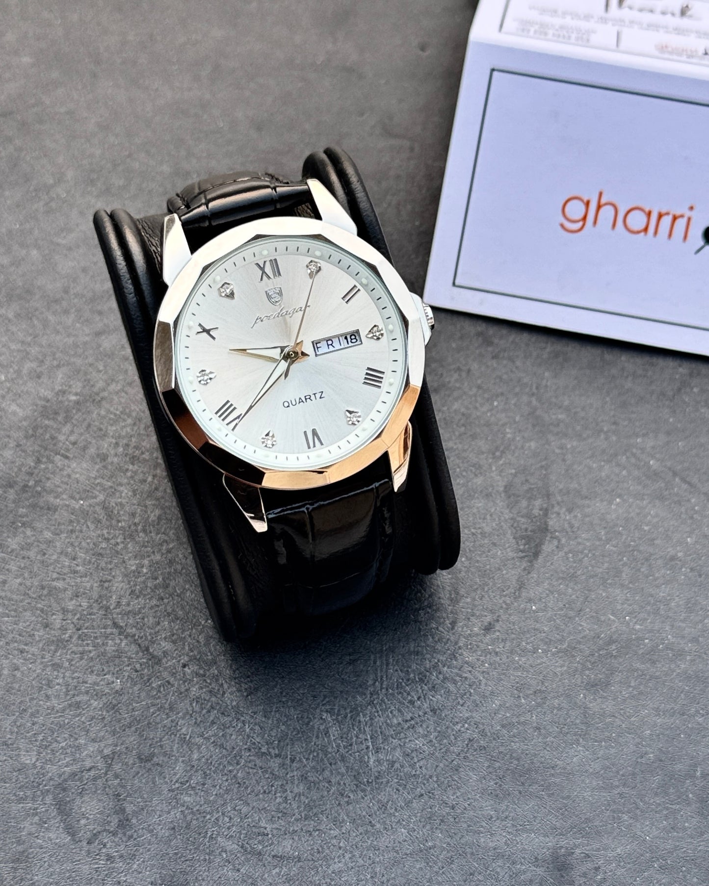 Poedagar OctaPrime series - High Grade Leather Strap - Ultra Premium Finish