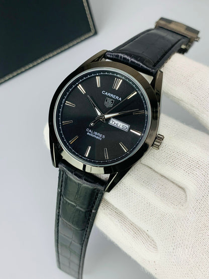 Premium Tag heuer Carrera Master Lock Edition - Metal Body - High Grade Leather straps