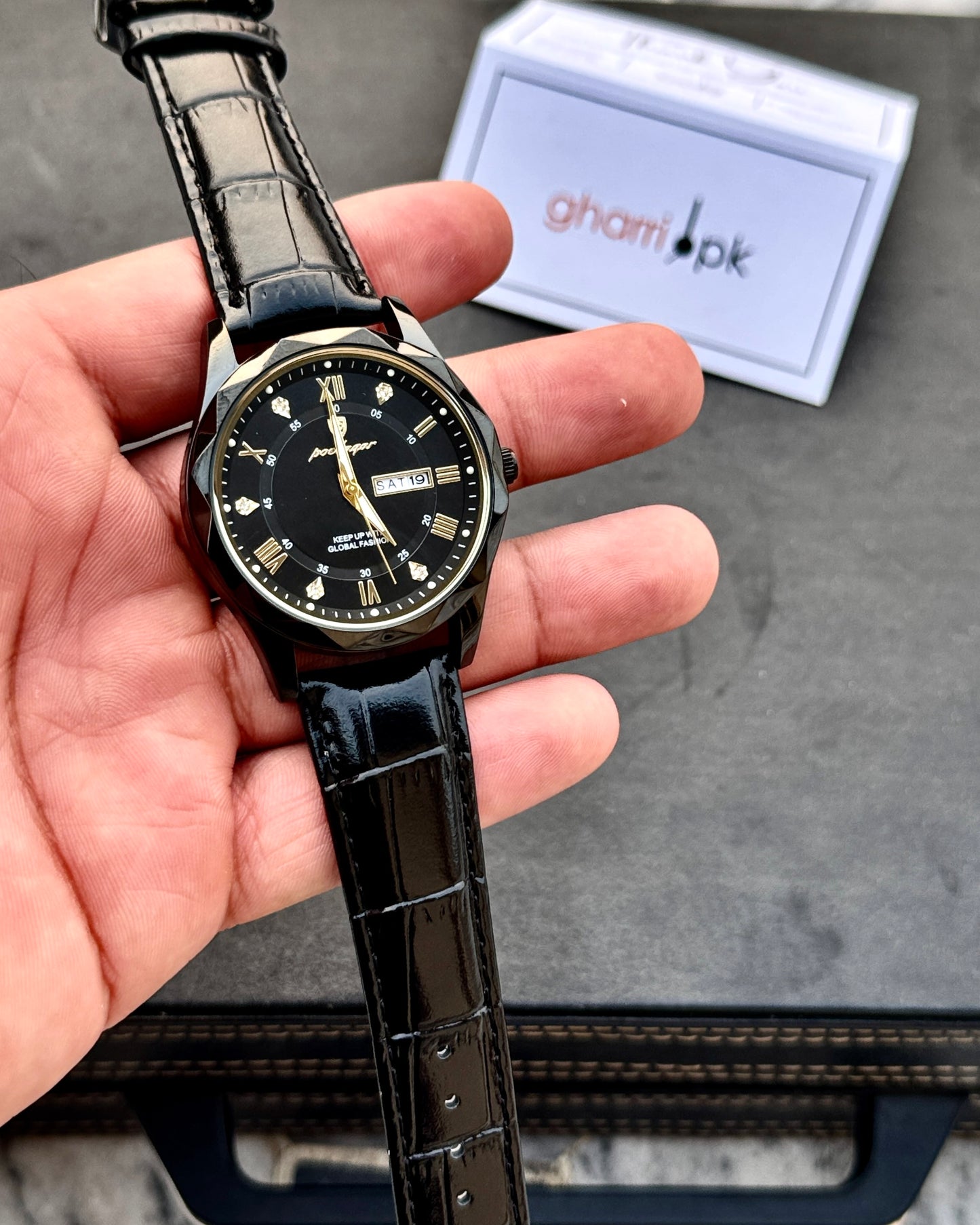 Poedagar OctaPrime series - High Grade Leather Strap - Ultra Premium Finish