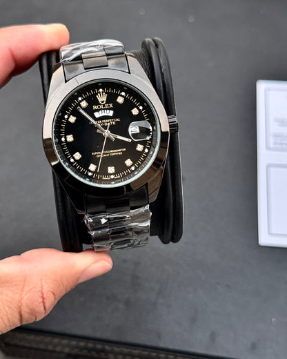 Sapphire Black Master Clone Watch - RLX Series - Mineral glass - Ultra premium chain & Lock