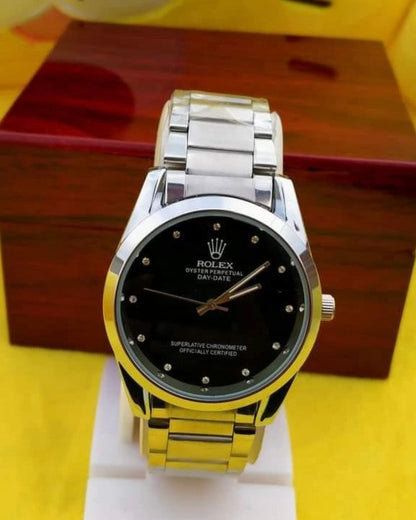 RLX - Elegant Dial with Premium Silver Chain