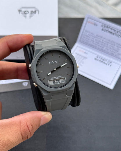 Pro 1.0 Edition - Latest TOMI Dual Time Model - Water Resistant Durable & Comfortable Straps