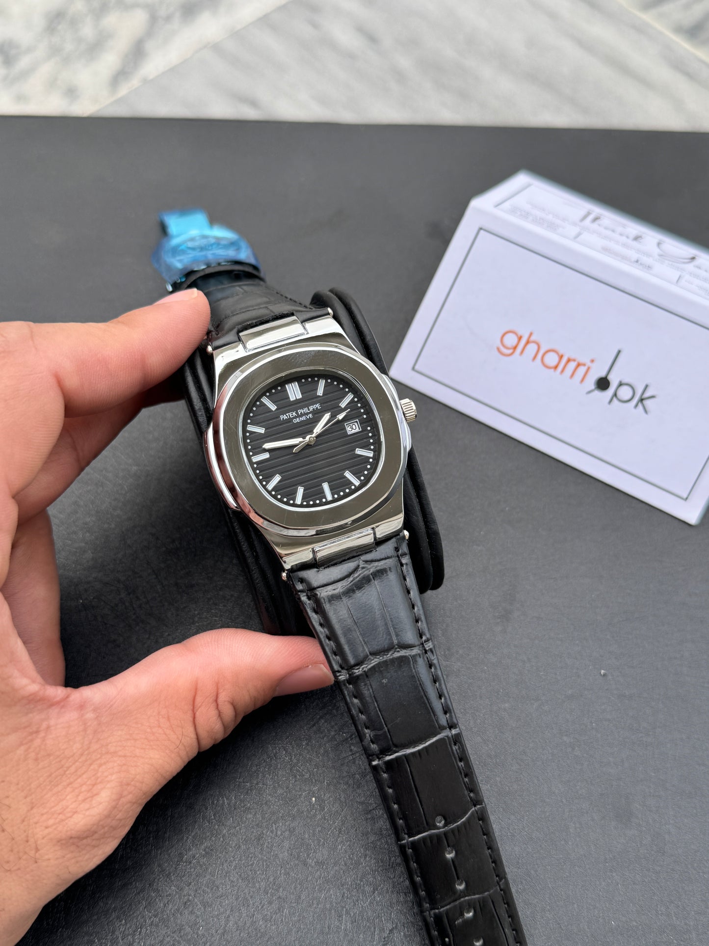 Patek phillipe- High Grade Leather Strap - Ultra Premium Finish