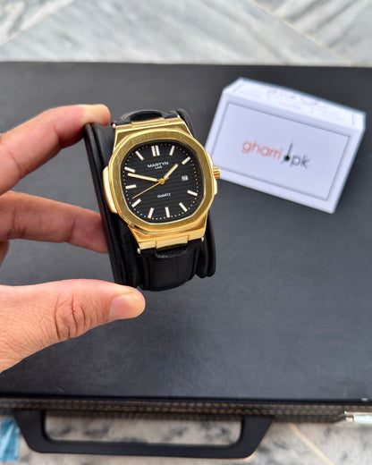 Premium MARTYN Master Lock Edition - Metal Body - High Grade Leather straps