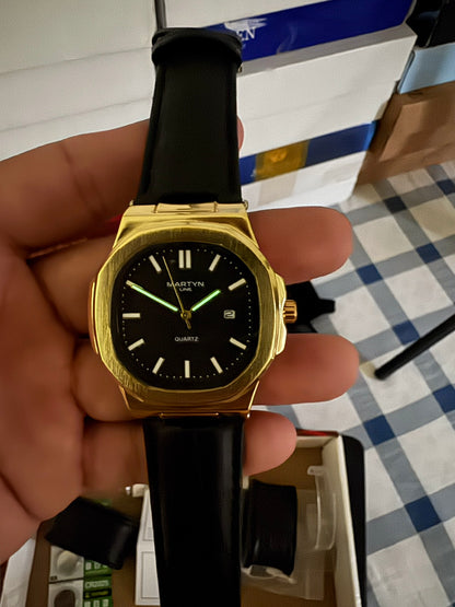 Premium MARTYN Master Lock Edition - Metal Body - High Grade Leather straps