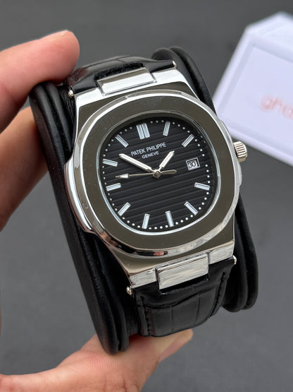 Patek phillipe- High Grade Leather Strap - Ultra Premium Finish