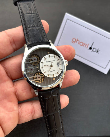 Premium Cristiano Aillen- Metal Body - High Grade Leather straps