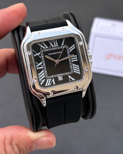 Retro Roman - With Date- Limited Edition Magnet Strap series - High Quality Ultra Comfortable Straps & Finish