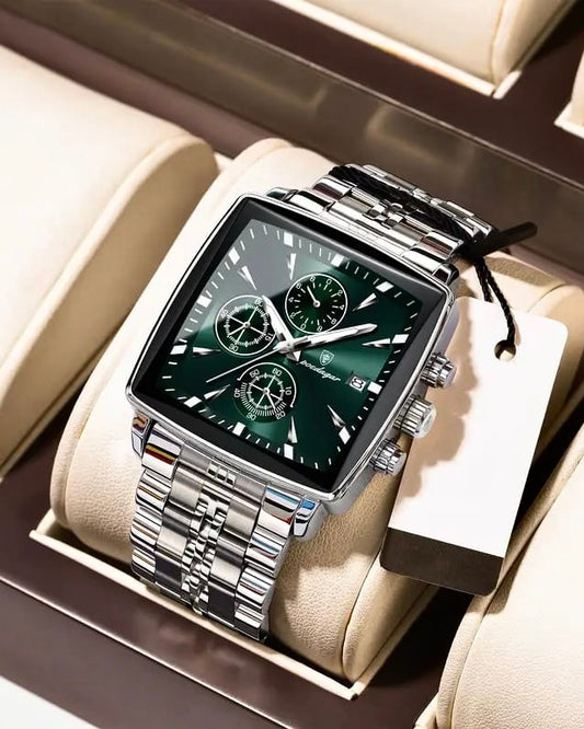 Elite Poedagar Chrono Model - Heavy Weight - Premium Mineral glass - Full Chronograph