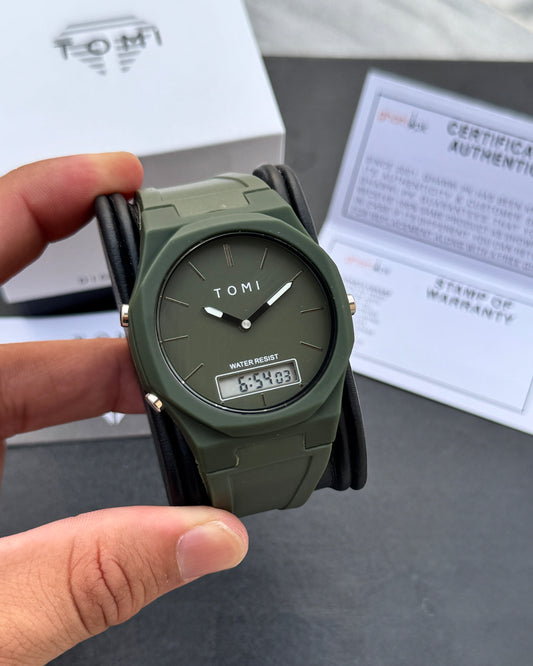 Pro 1.0 Edition - Latest TOMI Dual Time Model - Water Resistant Durable & Comfortable Straps