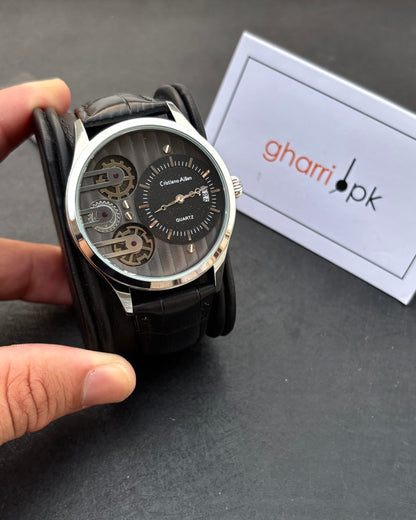 Premium Cristiano Aillen- Metal Body - High Grade Leather straps
