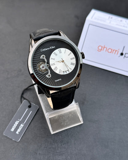 Premium Cristiano Aillen- Metal Body - High Grade Leather straps