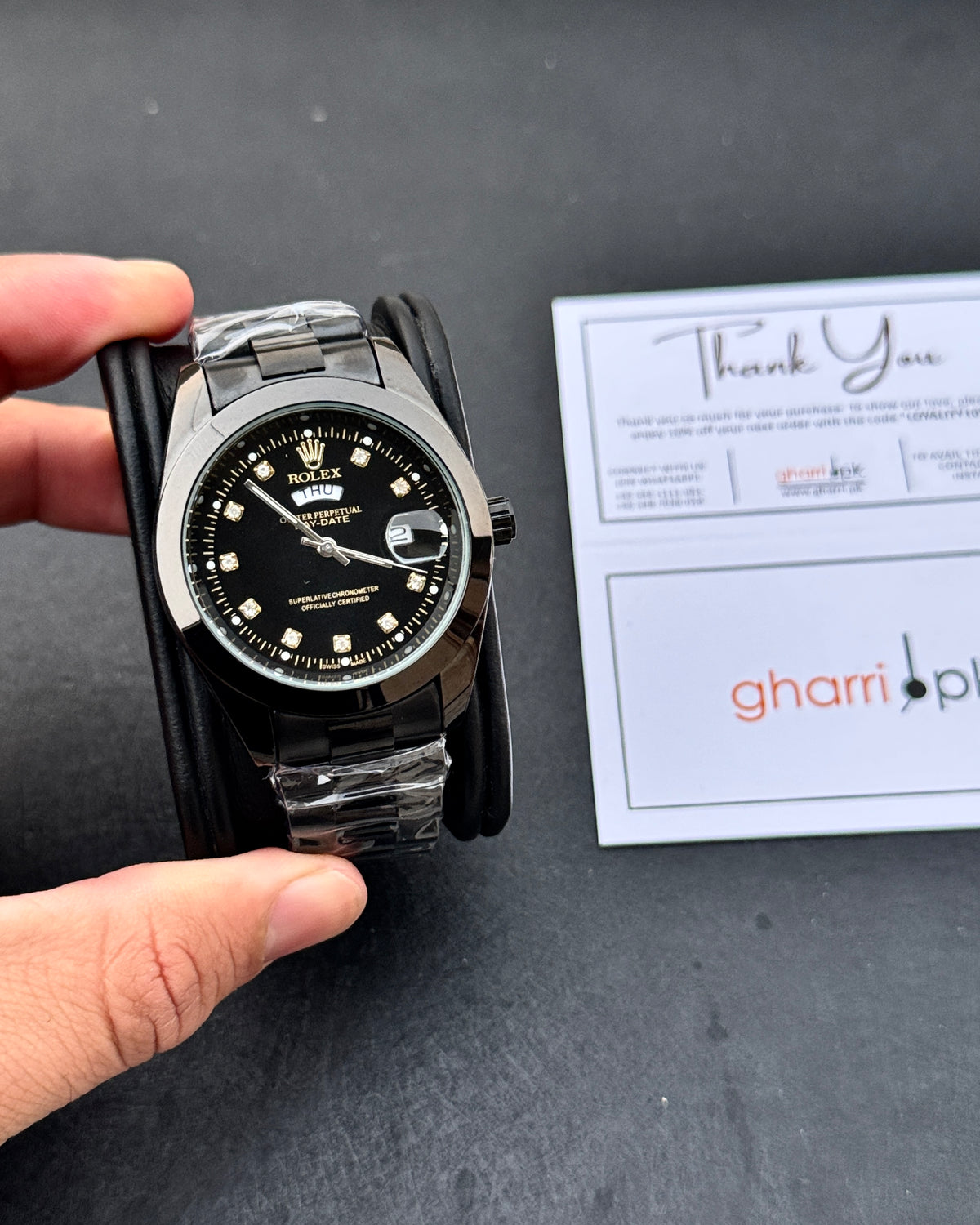 Sapphire Black Master Clone Watch - RLX Series - Mineral glass - Ultra premium chain & Lock