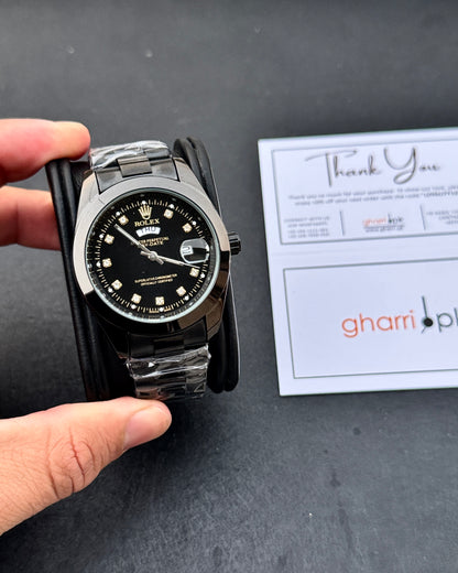Sapphire Black Master Clone Watch - RLX Series - Mineral glass - Ultra premium chain & Lock