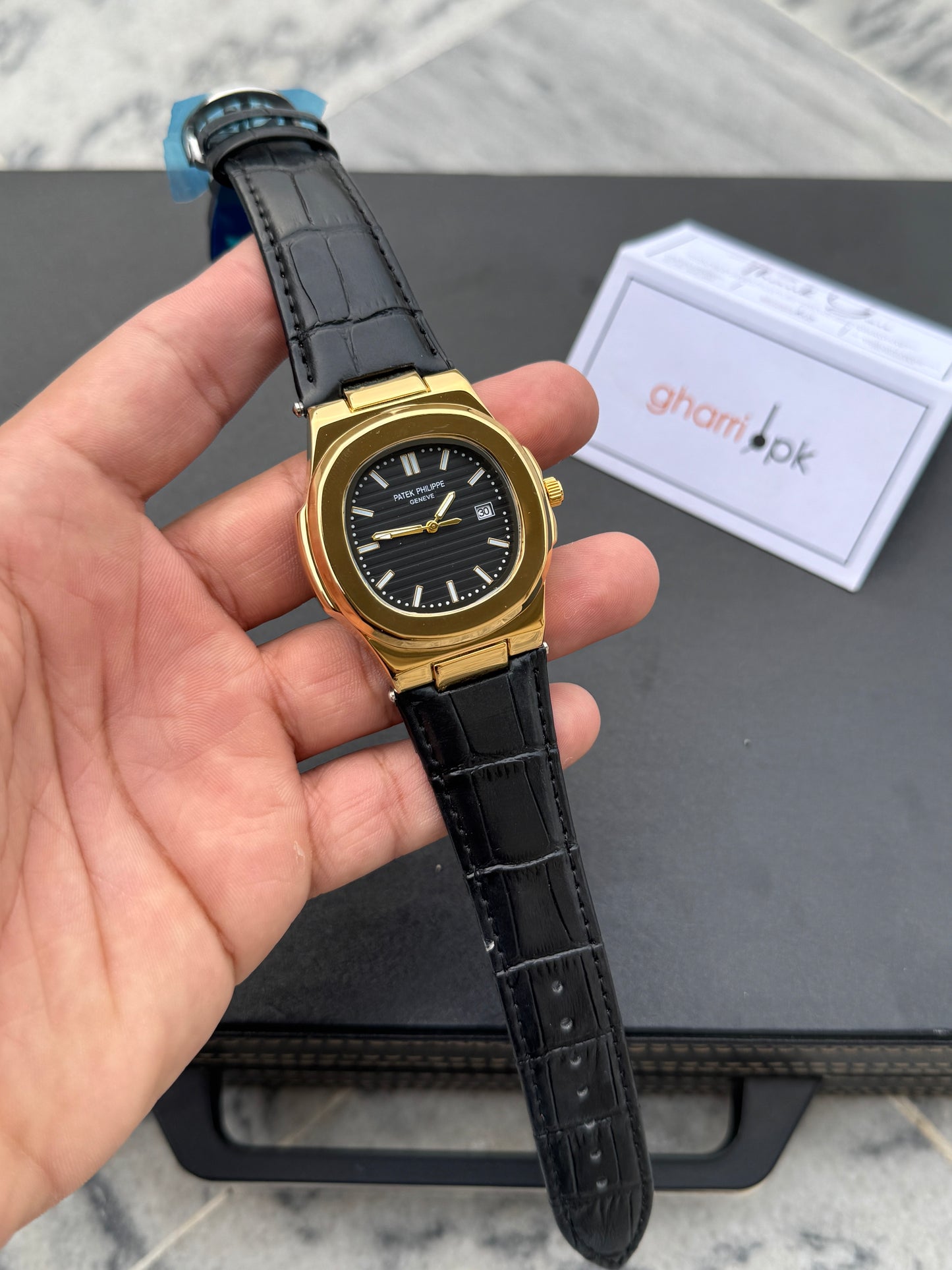 Patek phillipe- High Grade Leather Strap - Ultra Premium Finish