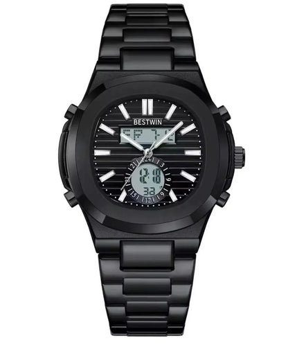 Original BESTWIN - Elyron Series - High Grade Heavy Weight Series - Mineral glass - Dual time