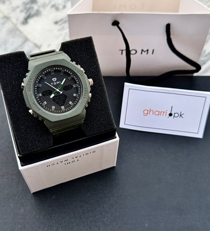 Rugged Edition - TOMI Dual Time Flagship Model - Water Resistant Durable & Comfortable Straps