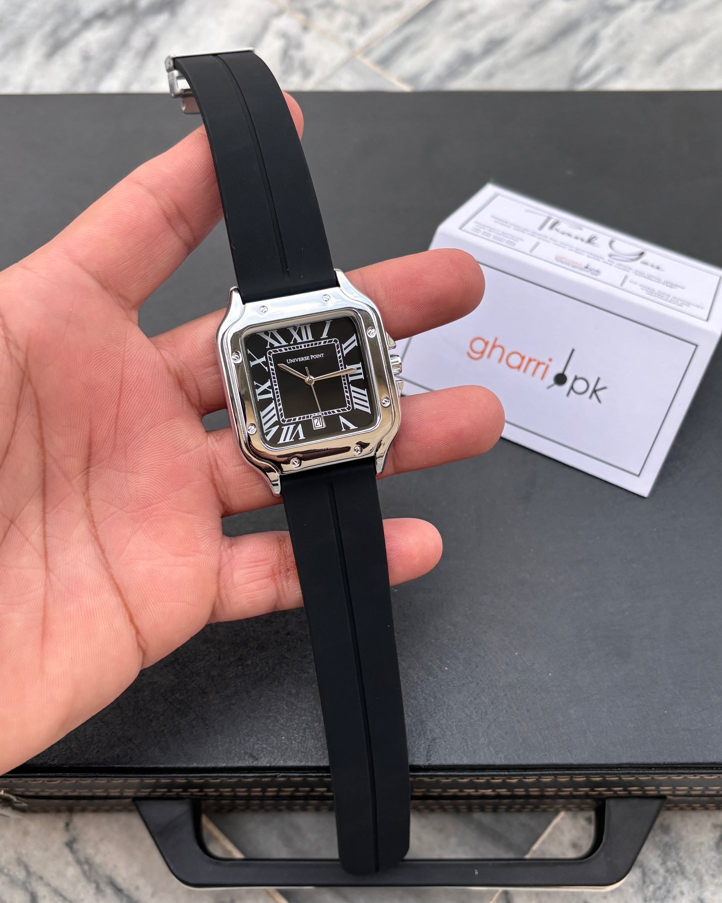 Retro Roman - With Date- Limited Edition Magnet Strap series - High Quality Ultra Comfortable Straps & Finish